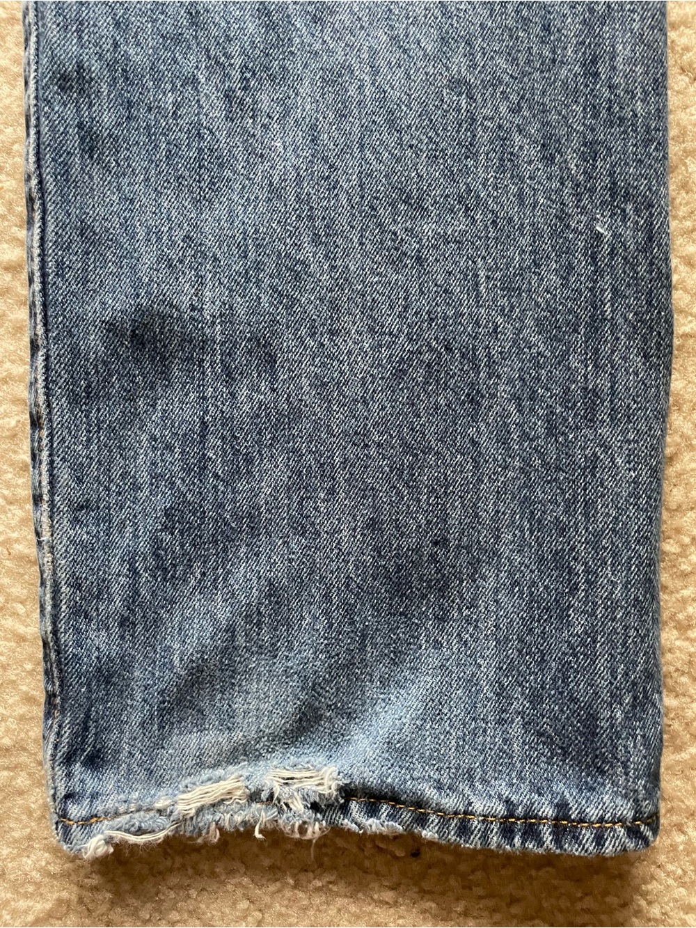 Levi's 501 Men's Dark‎ Blue Relaxed Straight Jeans Size 35x30 - Picture 10 of 13